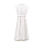 Women Clothing Summer Shirt Dress with Belt Howe