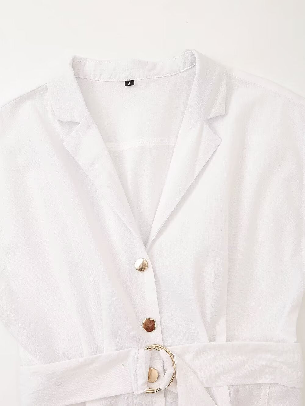 Women Clothing Summer Shirt Dress with Belt Howe