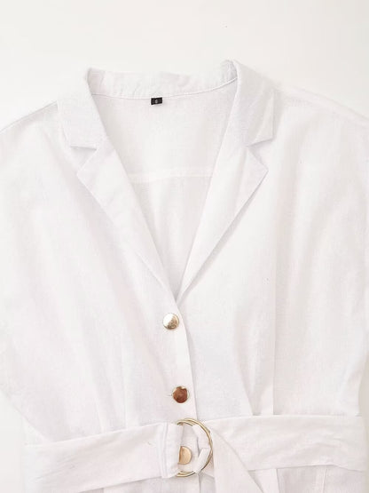 Women Clothing Summer Shirt Dress with Belt Howe