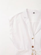 Women Clothing Summer Shirt Dress with Belt Howe