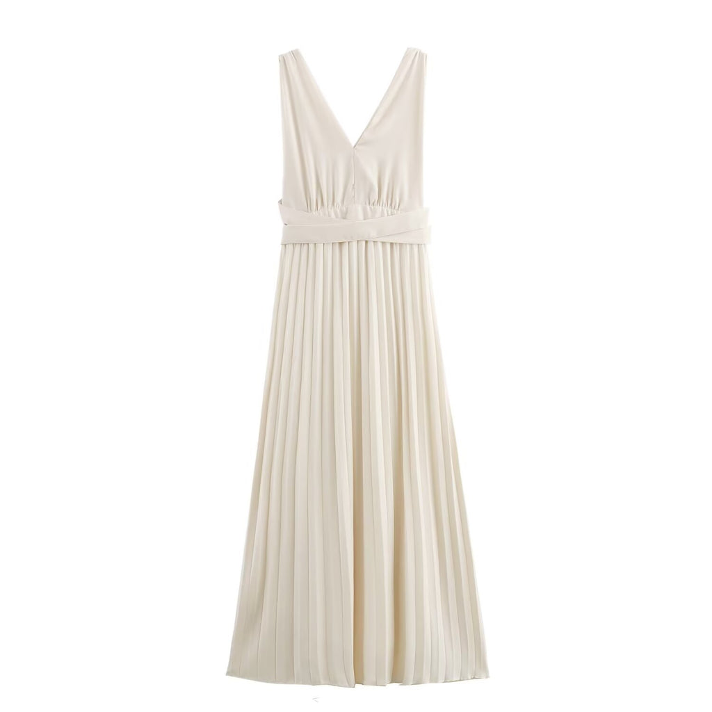 Summer Dress Sexy Back Hollow Out Cutout Cross Strap Design Dress Wennie
