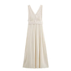 Summer Dress Sexy Back Hollow Out Cutout Cross Strap Design Dress Wennie
