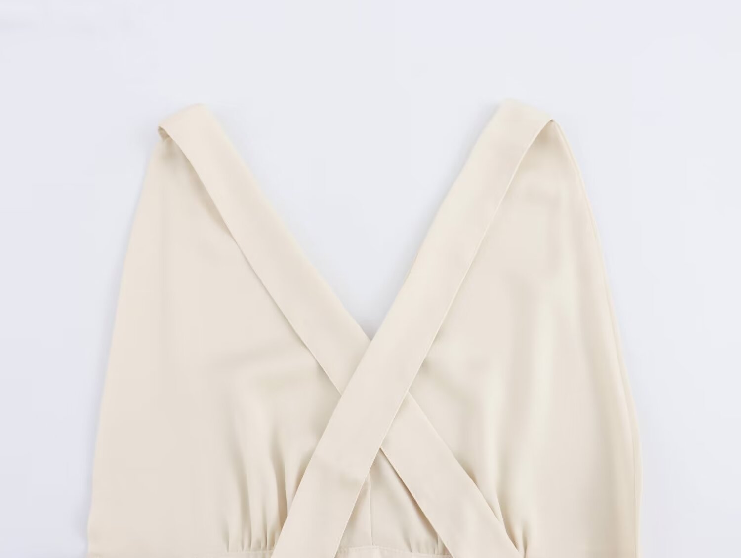 Summer Dress Sexy Back Hollow Out Cutout Cross Strap Design Dress Wennie