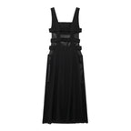 Summer Women Clothing Solid Color Sleeveless Strap Sling Dress JuneMade