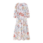 Women Summer Elegant Floral Long Dress CHEN
