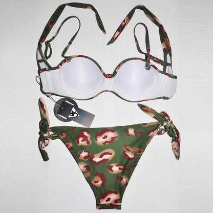 Traje de baño de reunión Bikini sexy Traje de baño Bikini sexy inteligente Estampado animal