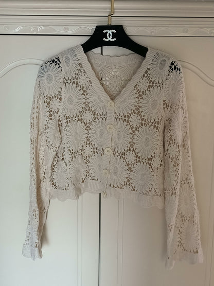 Lace Sun Crochet Cardigan Sunscreen Top Crochet hook