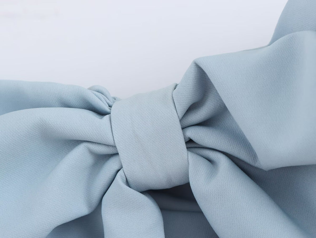 Fall Women Clothing Graceful Fashionable Bowknot Decoration Tube Top Dress SenDa