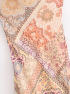 Women Backless Printing Color Contrast Loose Sling Dress YiPin
