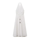 Autumn Women Clothing Graceful Fashionable Embroidery Hanging Collar Dress Howe