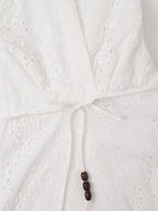 Autumn Women Clothing Graceful Fashionable Embroidery Hanging Collar Dress Howe