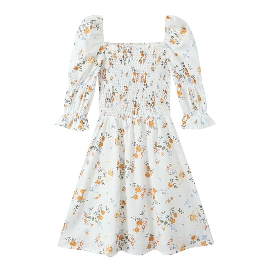 Floral on White Background