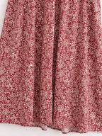 Women Clothing Stylish Opening Design Printing Midi Sling Dress YiPin