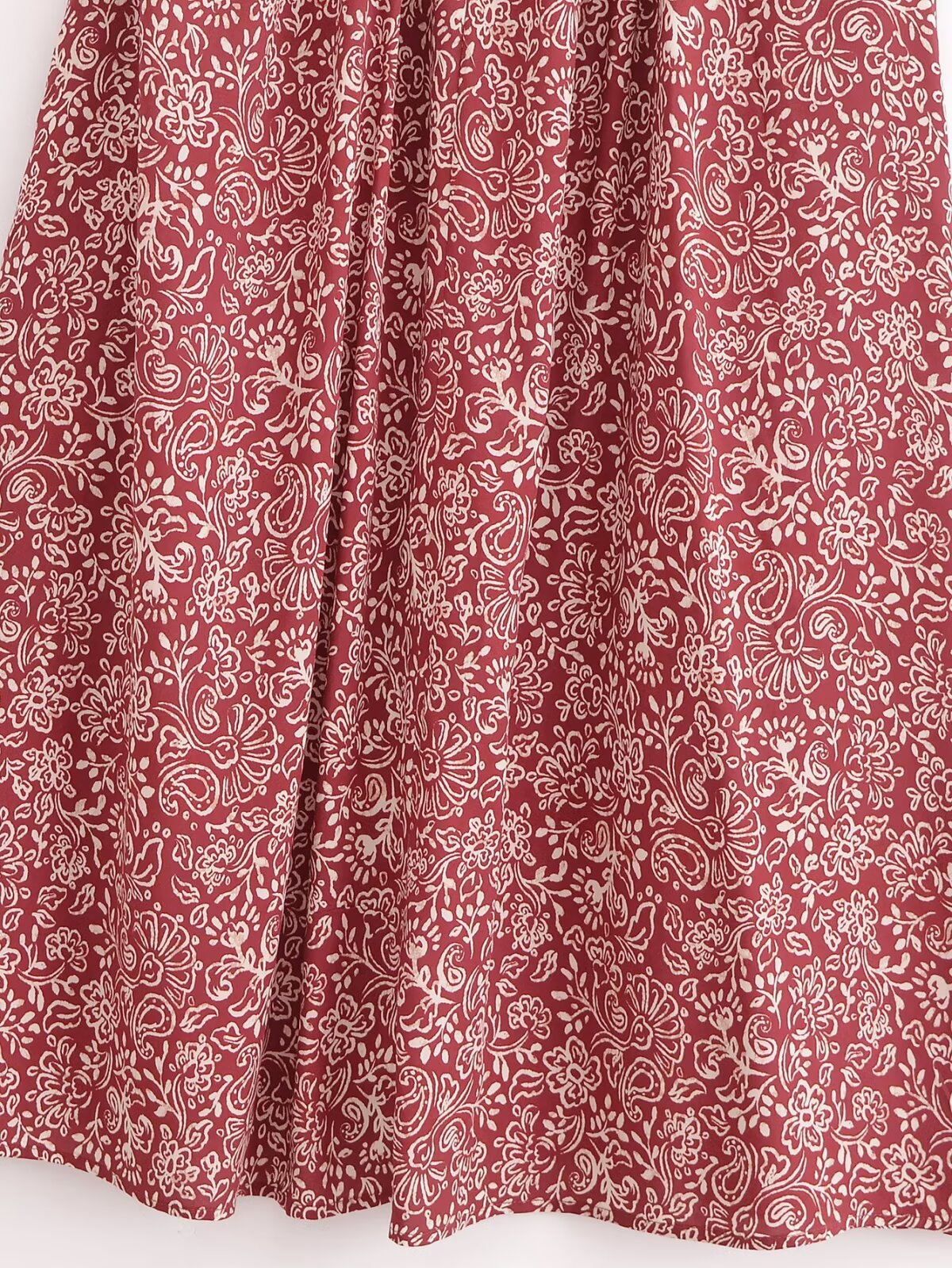 Women Clothing Stylish Opening Design Printing Midi Sling Dress YiPin