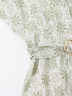 Summer Women Clothing Casual Rubber Embroidery Mid Length Dress Howe
