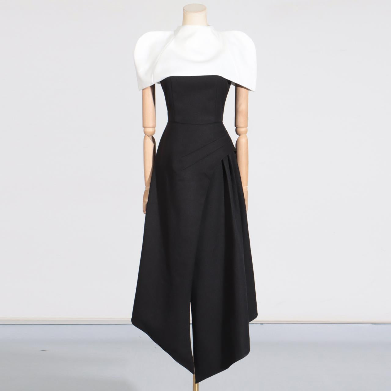 Elegant Vietnam Special Interest Design Detachable Pullover Patchwork Cami Dress Women Summer Slit Dress Women Sailfish