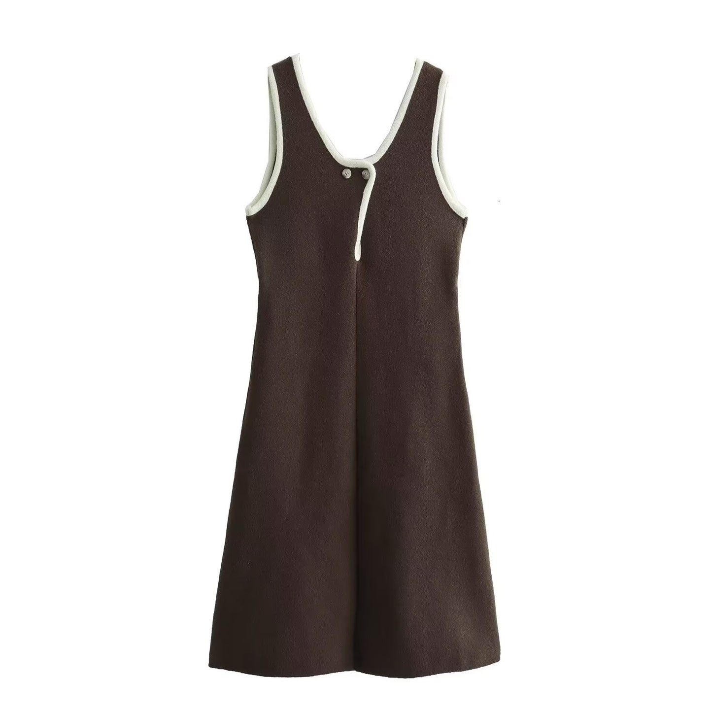 Fall Women Clothing Hemming Hepburn Thickened Knitting Vest Dress Starivy
