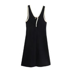 Fall Women Clothing Hemming Hepburn Thickened Knitting Vest Dress Starivy