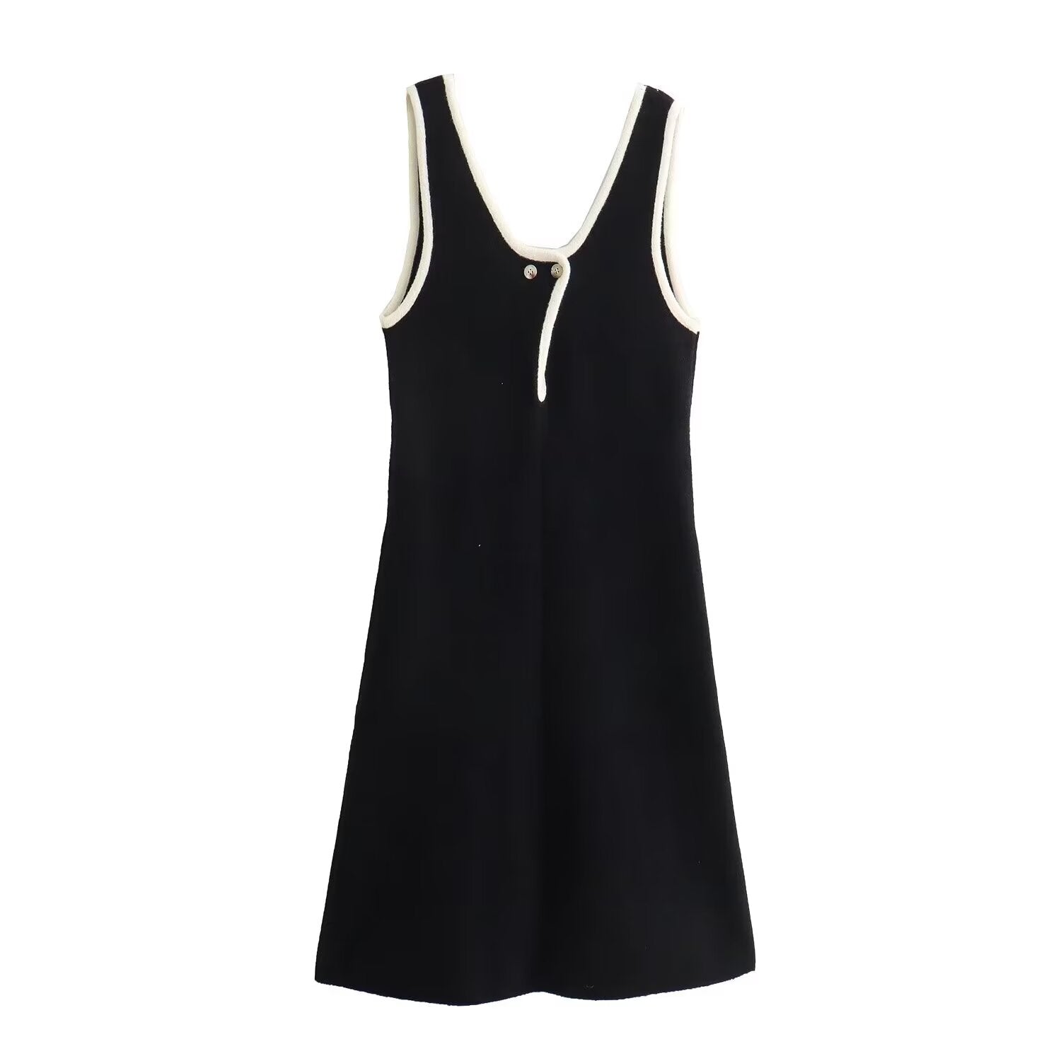 Fall Women Clothing Hemming Hepburn Thickened Knitting Vest Dress Starivy