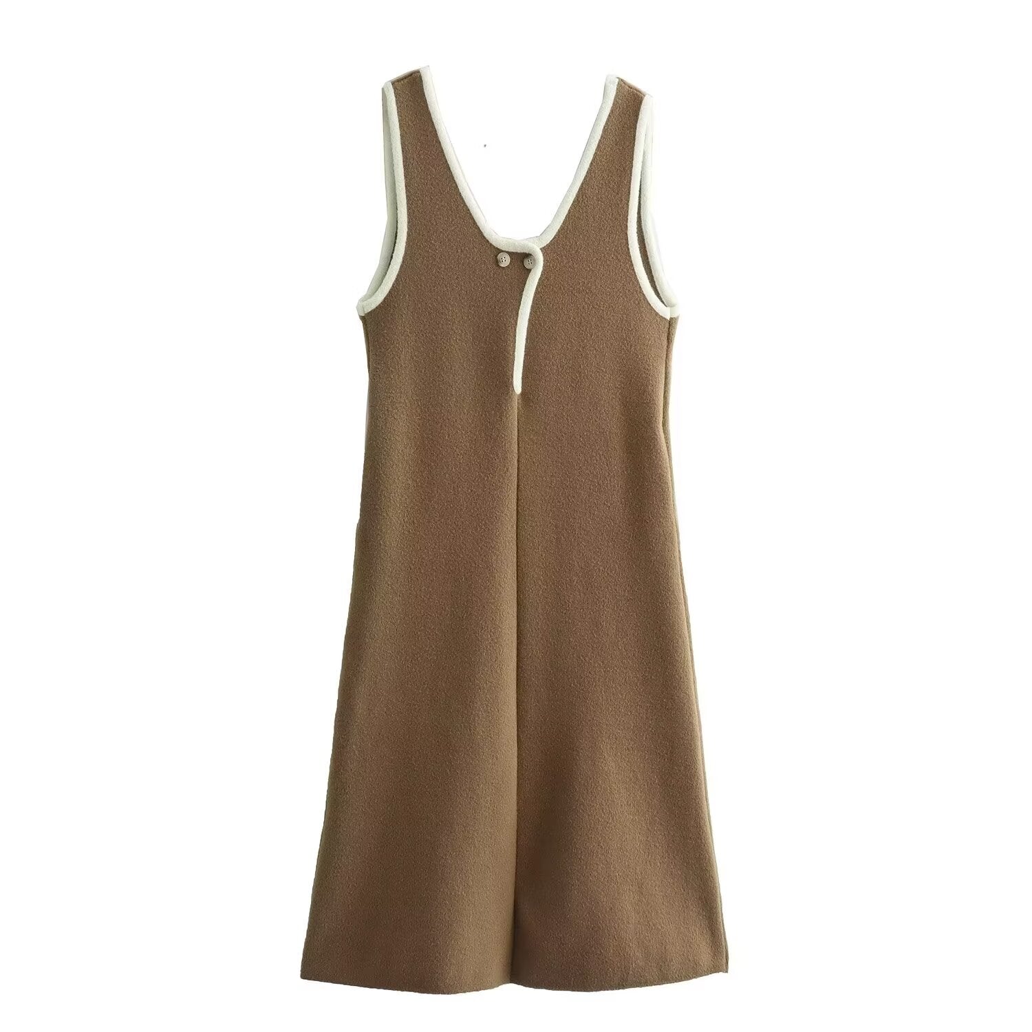Fall Women Clothing Hemming Hepburn Thickened Knitting Vest Dress Starivy