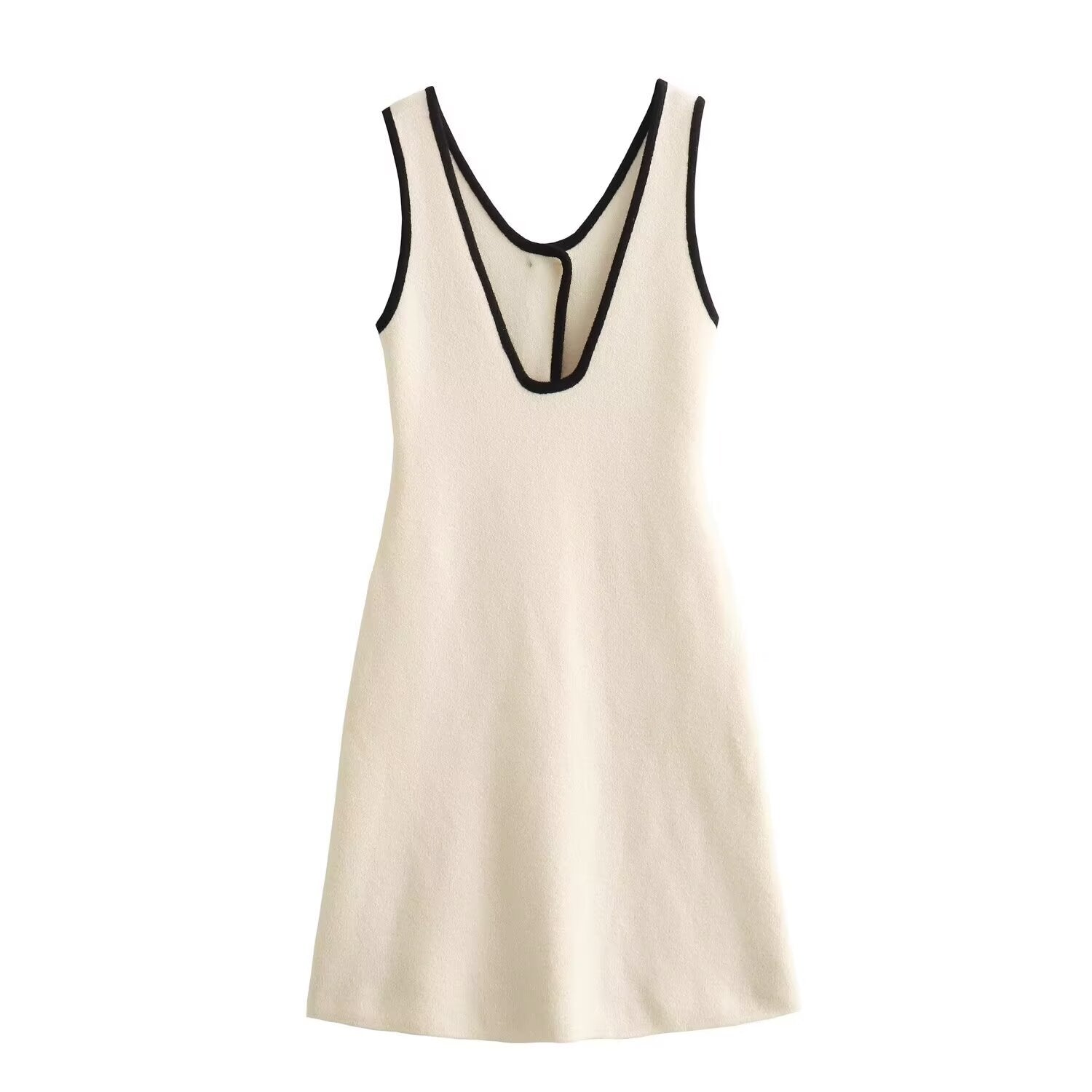 Fall Women Clothing Hemming Hepburn Thickened Knitting Vest Dress Starivy