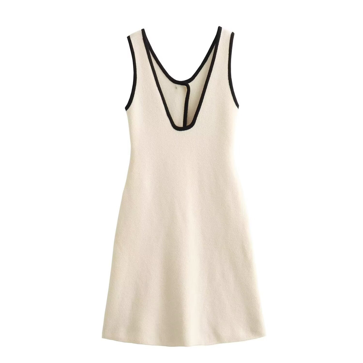 Fall Women Clothing Hemming Hepburn Thickened Knitting Vest Dress Starivy