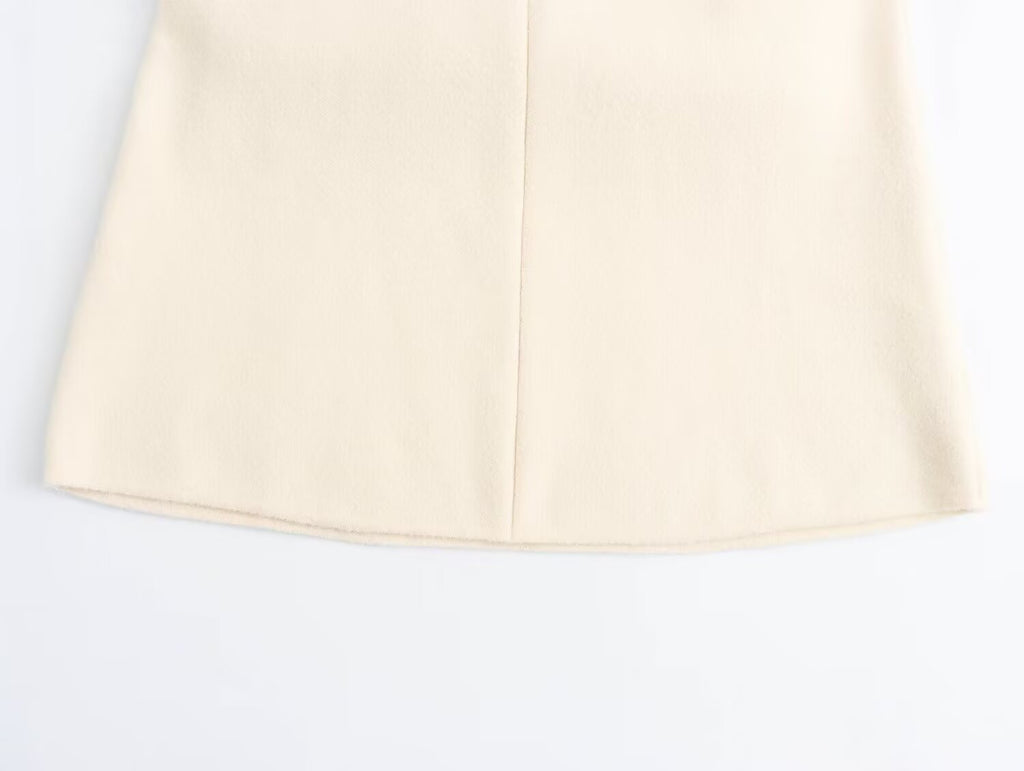 Fall Women Clothing Hemming Hepburn Thickened Knitting Vest Dress Starivy