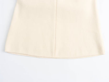 Fall Women Clothing Hemming Hepburn Thickened Knitting Vest Dress Starivy