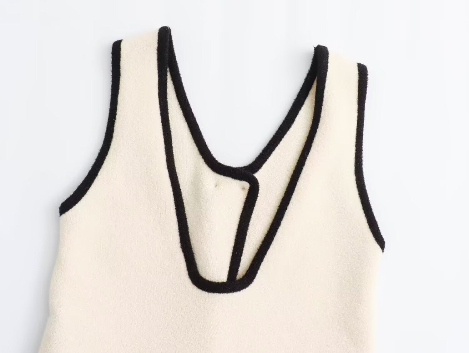 Fall Women Clothing Hemming Hepburn Thickened Knitting Vest Dress Starivy