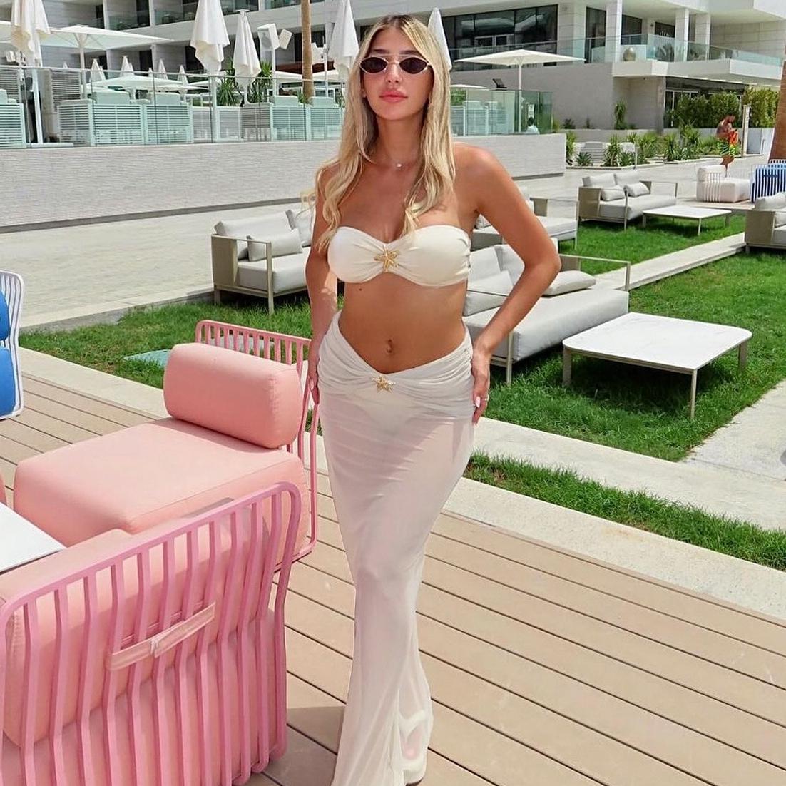 Three Piece Set Bikini Bikini Sexy Split Women Swimsuit Swimsuit Beach Dress Ellie