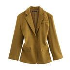 Fall Women Clothing Blazer Casual Trousers Two Piece Sets SenDa