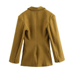 Fall Women Clothing Blazer Casual Trousers Two Piece Sets SenDa