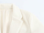 Autumn Fashionable Casual Soft Artificial Fur Effect Straight Cut Blazer SenDa