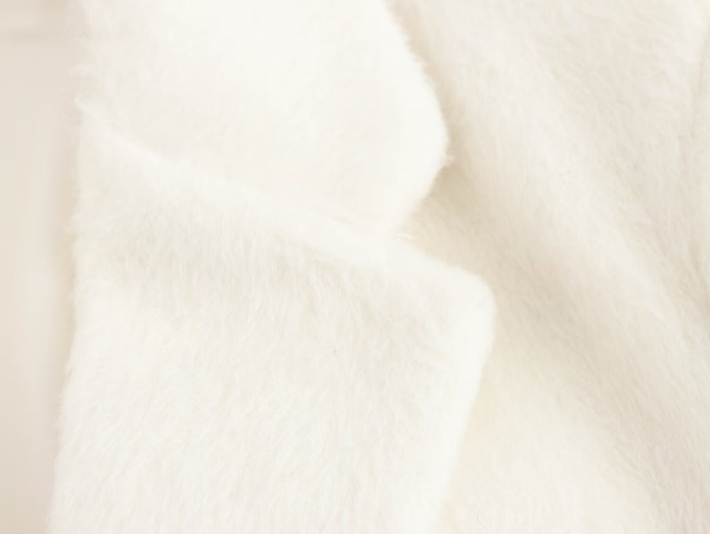 Autumn Fashionable Casual Soft Artificial Fur Effect Straight Cut Blazer SenDa