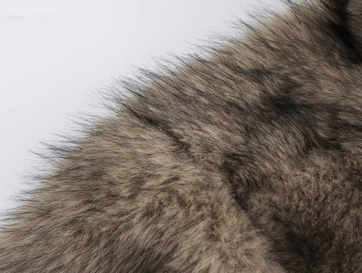 Artificial Fur Sweater Coat for Women Autumn Winter Sexy Furry Thermal Head Cover Top SenDa