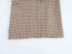 Women Clothing Autumn Winter Office Plaid Long Overcoat Outerwear SenDa