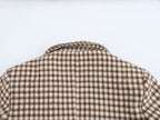 Women Clothing Autumn Winter Office Plaid Long Overcoat Outerwear SenDa