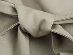 Women Simple Mid Length Waistband Coat Coat Trench Coat SenDa