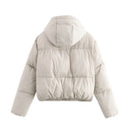 Women Winter Long Sleeve Hooded Cotton Jacket Coat SenDa