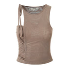 Women Summer Sexy Mesh Ribbon Sleeveless Vest Camille