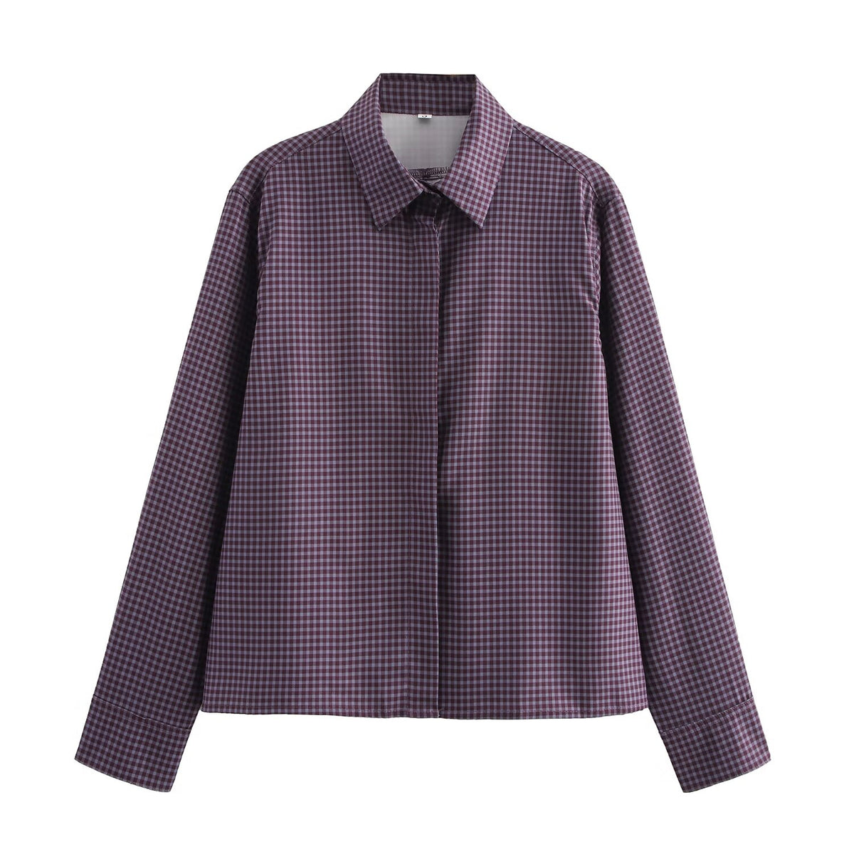 Winter Women Clothing Street Casual Top Plaid Shirt SenDa