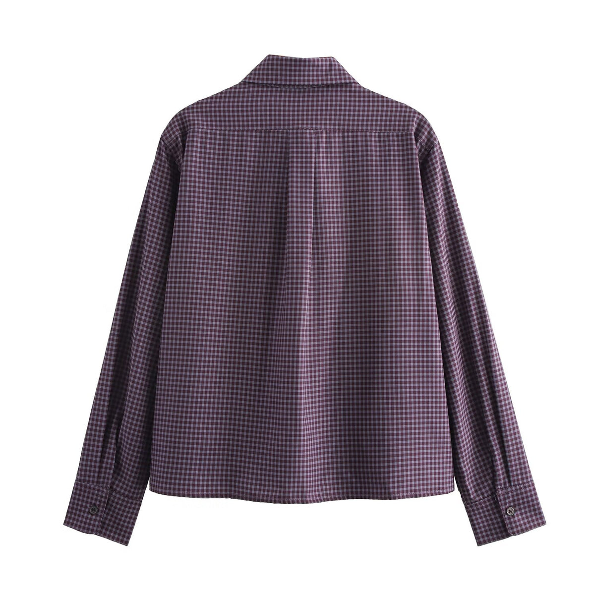 Winter Women Clothing Street Casual Top Plaid Shirt SenDa