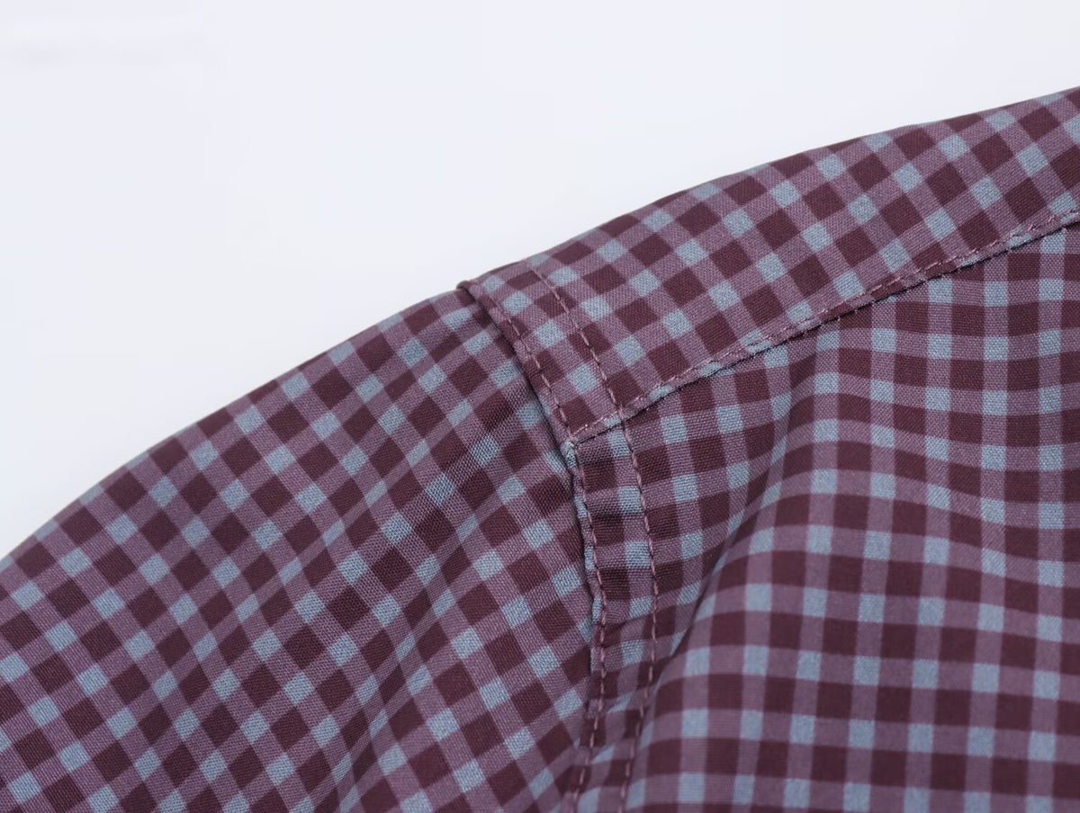 Winter Women Clothing Street Casual Top Plaid Shirt SenDa