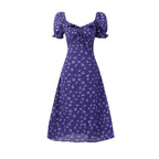 Spring Summer Sense Square Neck Cinched Slim Sexy Backless Mid Length Dress Women Clothing PullWind