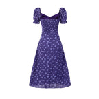 Spring Summer Sense Square Neck Cinched Slim Sexy Backless Mid Length Dress Women Clothing PullWind
