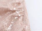 Vestido halter plisado con lentejuelas francesas para mujer