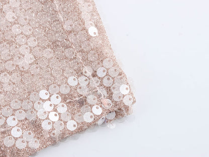 Women French Sequin Pleated Halter Dress