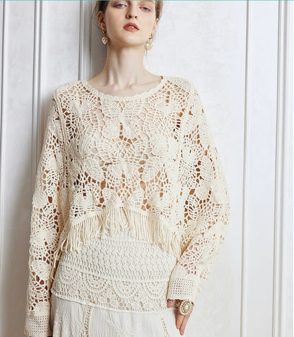 Women Spring And Autumn Solid Color Long Sleeve Blouse