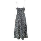 Sexy Deep V Plunge neck Maxi Dress Women Spring Vintage Floral Sling Dress Aiostar