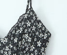 Sexy Deep V Plunge neck Maxi Dress Women Spring Vintage Floral Sling Dress Aiostar